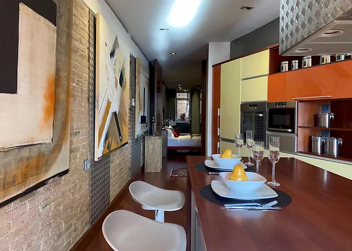 Luminous Designer Loft Style Eixample Views By Myrentalhost Barcelona