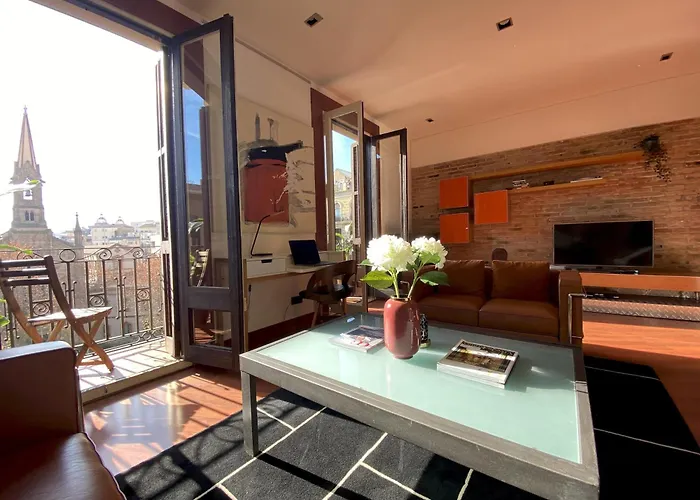 Luminous Designer Loft Style Eixample Views By Myrentalhost 아파트